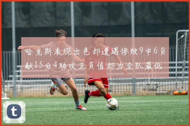 哈克斯表现出色却遭遇惨败9中6贡献15分4助攻正负值却为全队最低